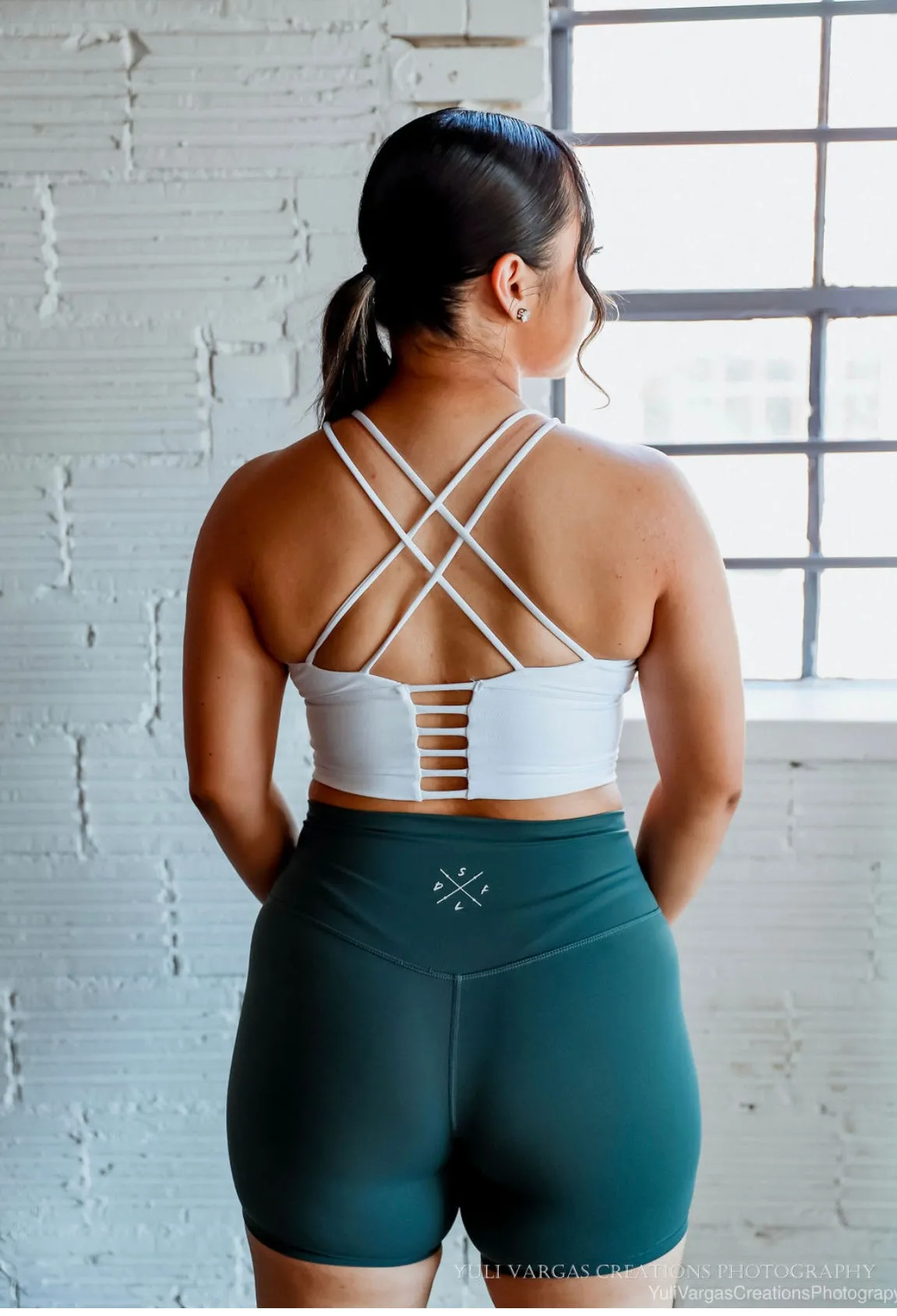 Dark Cyan biker shorts
