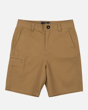 Deckhand Boys Chino Short - Workwear Brown