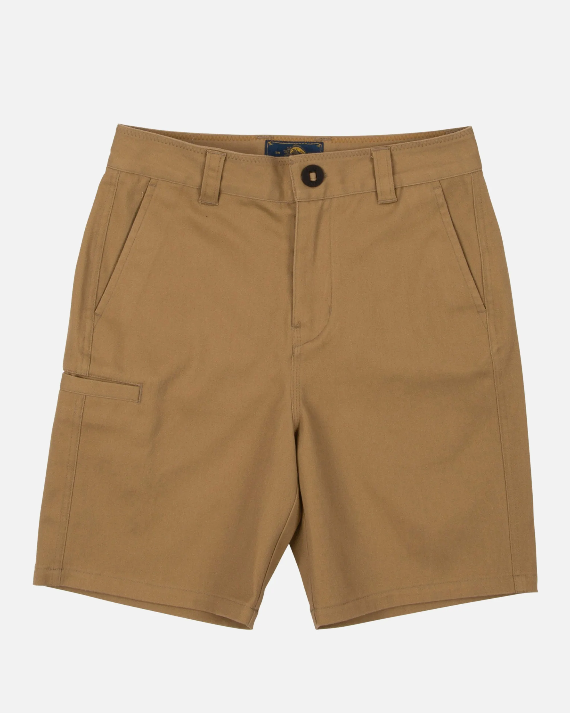 Deckhand Boys Chino Short - Workwear Brown