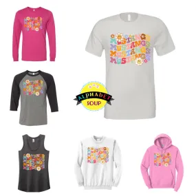 Duello Elementary Floral Design On Adult and Youth Tees And Sweatshirts