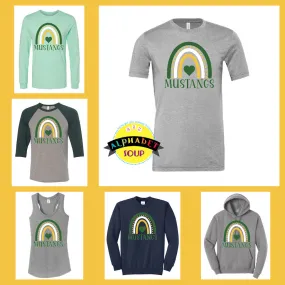 Duello Elementary Rainbow Design On Adult and Youth Tees And Sweatshirts