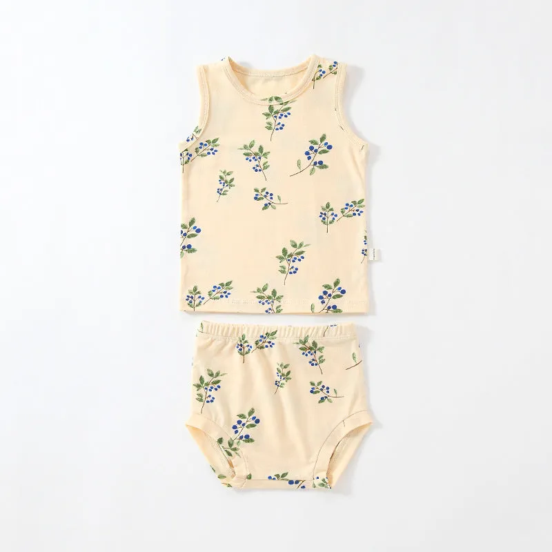 Earthy Summer Cotton Vest and Shorts (4 design options)