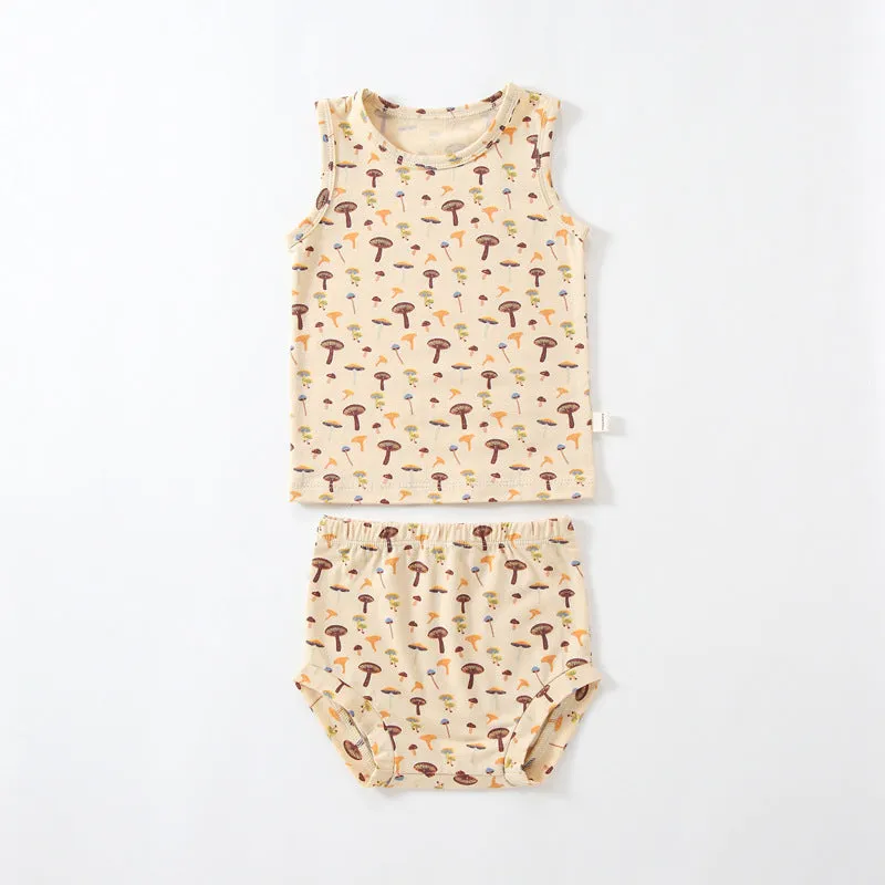 Earthy Summer Cotton Vest and Shorts (4 design options)