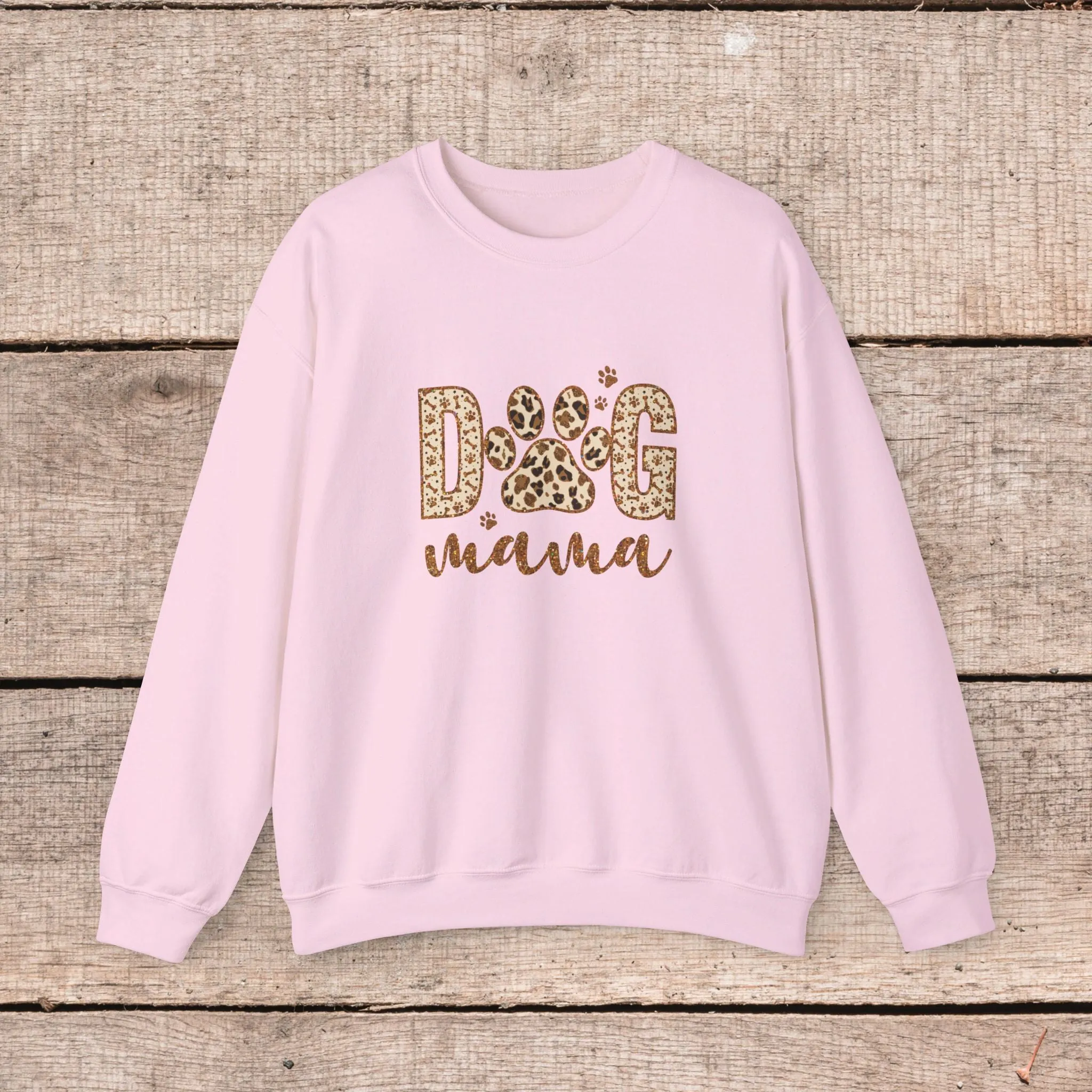 Fashionable Dog Mama Sweatshirt- Oversized Crewneck Sweatshirt for Dog Lovers, Pet Owner Gifts, Christmas Sweater, Gift for Her