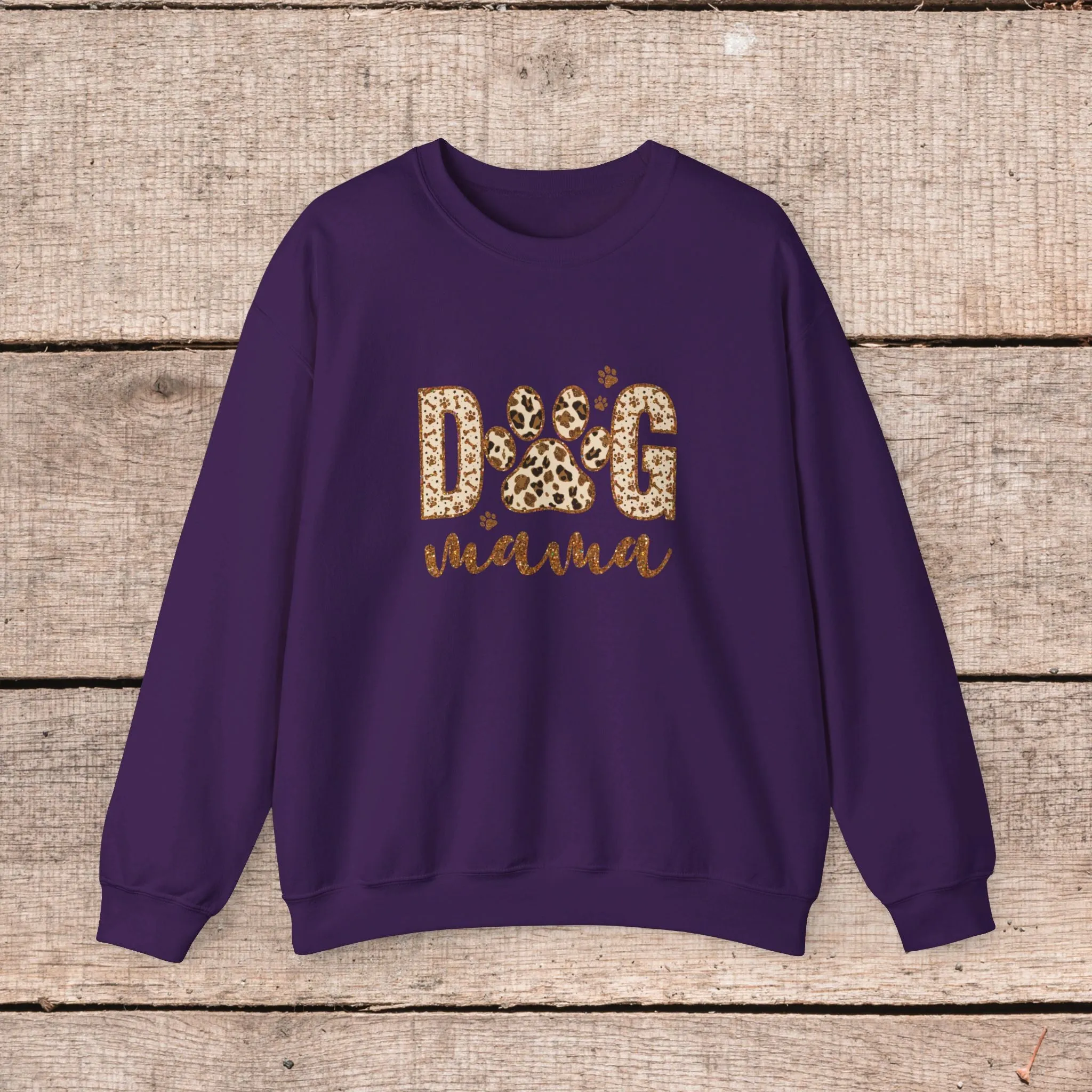 Fashionable Dog Mama Sweatshirt- Oversized Crewneck Sweatshirt for Dog Lovers, Pet Owner Gifts, Christmas Sweater, Gift for Her