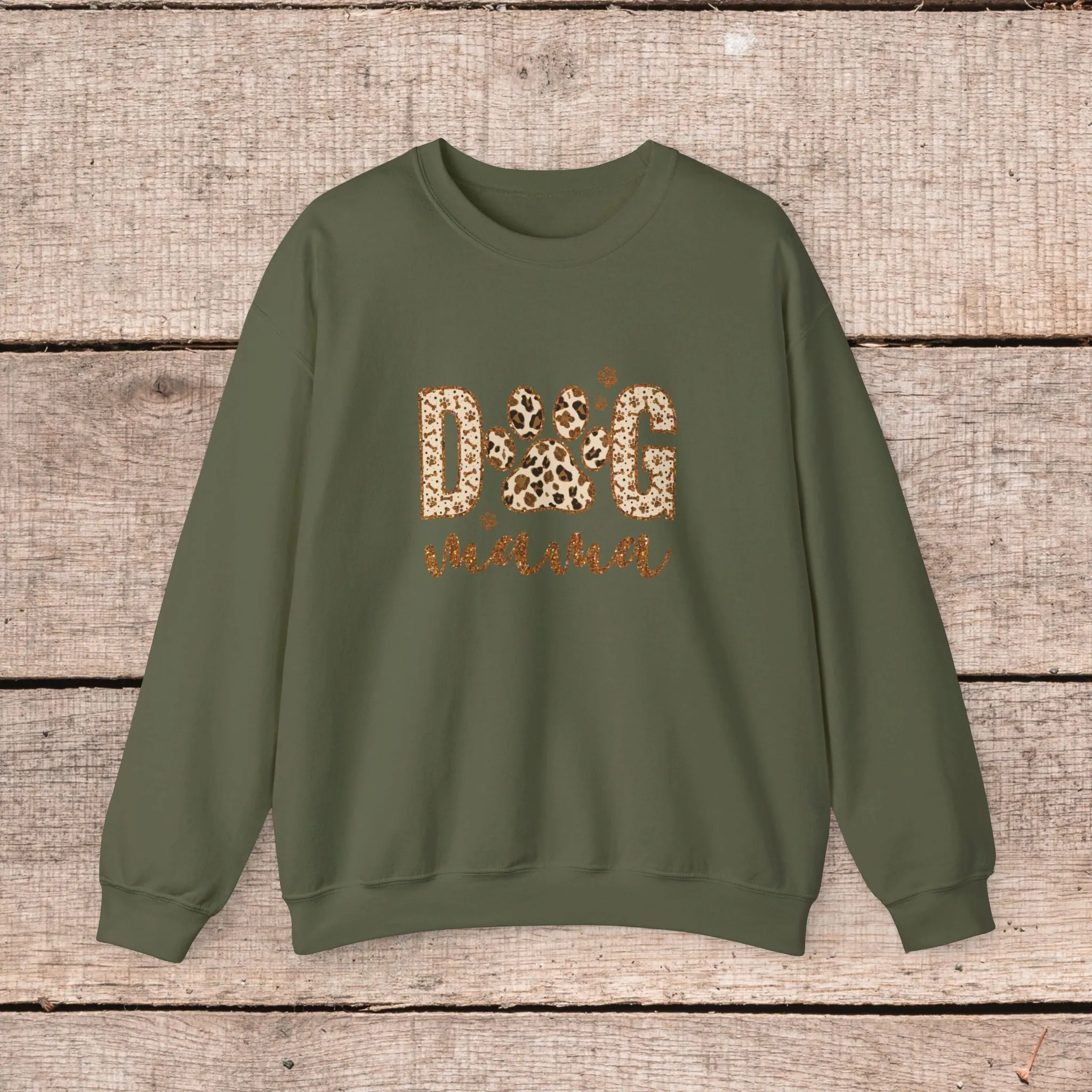 Fashionable Dog Mama Sweatshirt- Oversized Crewneck Sweatshirt for Dog Lovers, Pet Owner Gifts, Christmas Sweater, Gift for Her