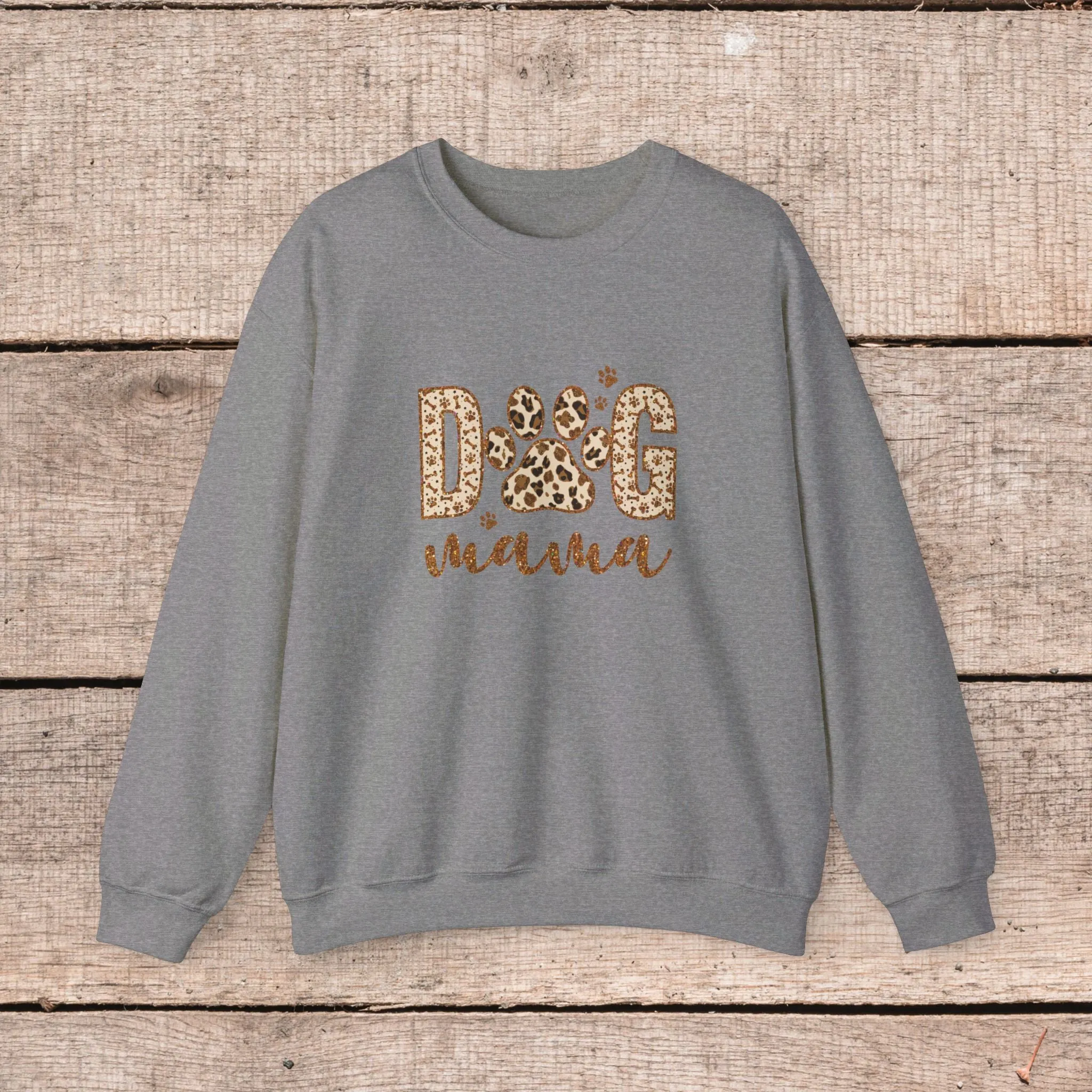Fashionable Dog Mama Sweatshirt- Oversized Crewneck Sweatshirt for Dog Lovers, Pet Owner Gifts, Christmas Sweater, Gift for Her