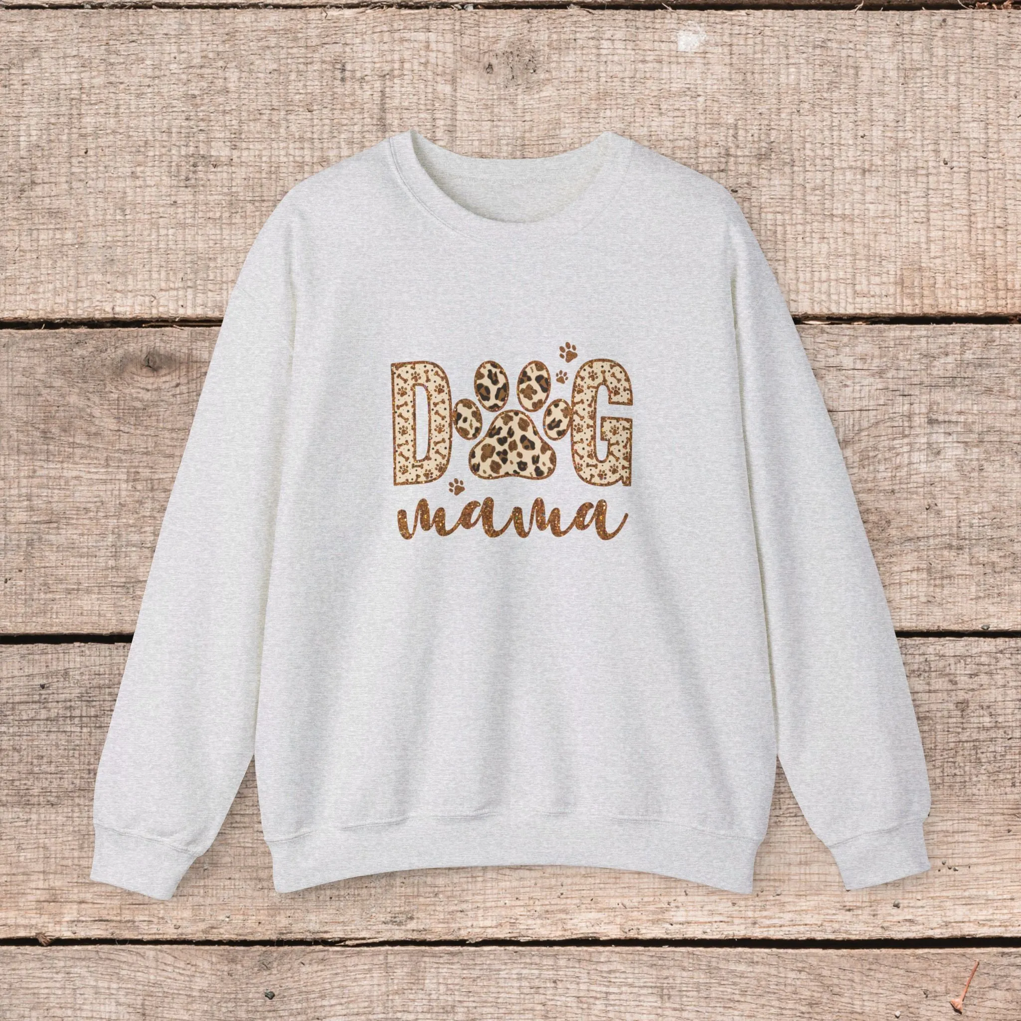 Fashionable Dog Mama Sweatshirt- Oversized Crewneck Sweatshirt for Dog Lovers, Pet Owner Gifts, Christmas Sweater, Gift for Her