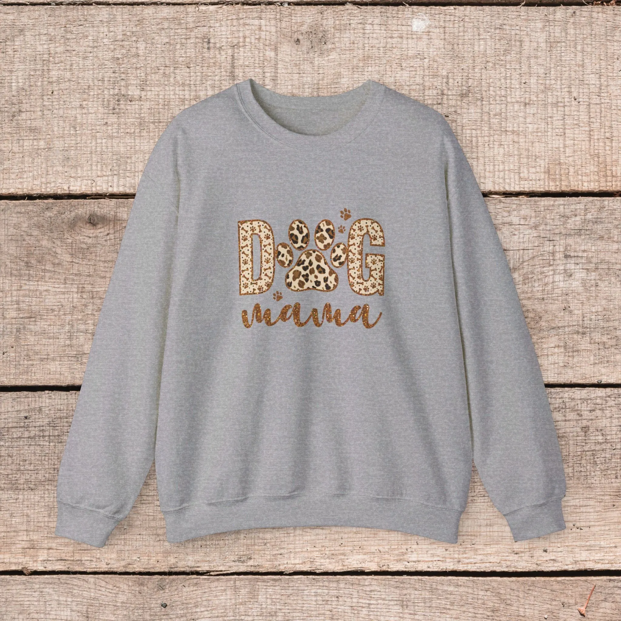 Fashionable Dog Mama Sweatshirt- Oversized Crewneck Sweatshirt for Dog Lovers, Pet Owner Gifts, Christmas Sweater, Gift for Her