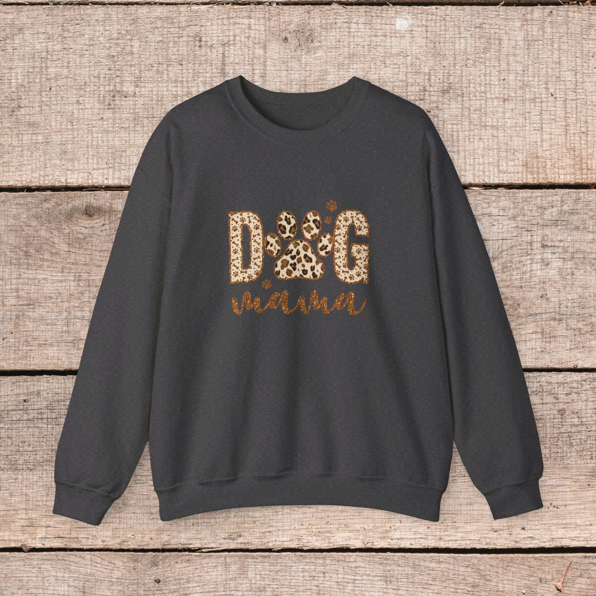 Fashionable Dog Mama Sweatshirt- Oversized Crewneck Sweatshirt for Dog Lovers, Pet Owner Gifts, Christmas Sweater, Gift for Her