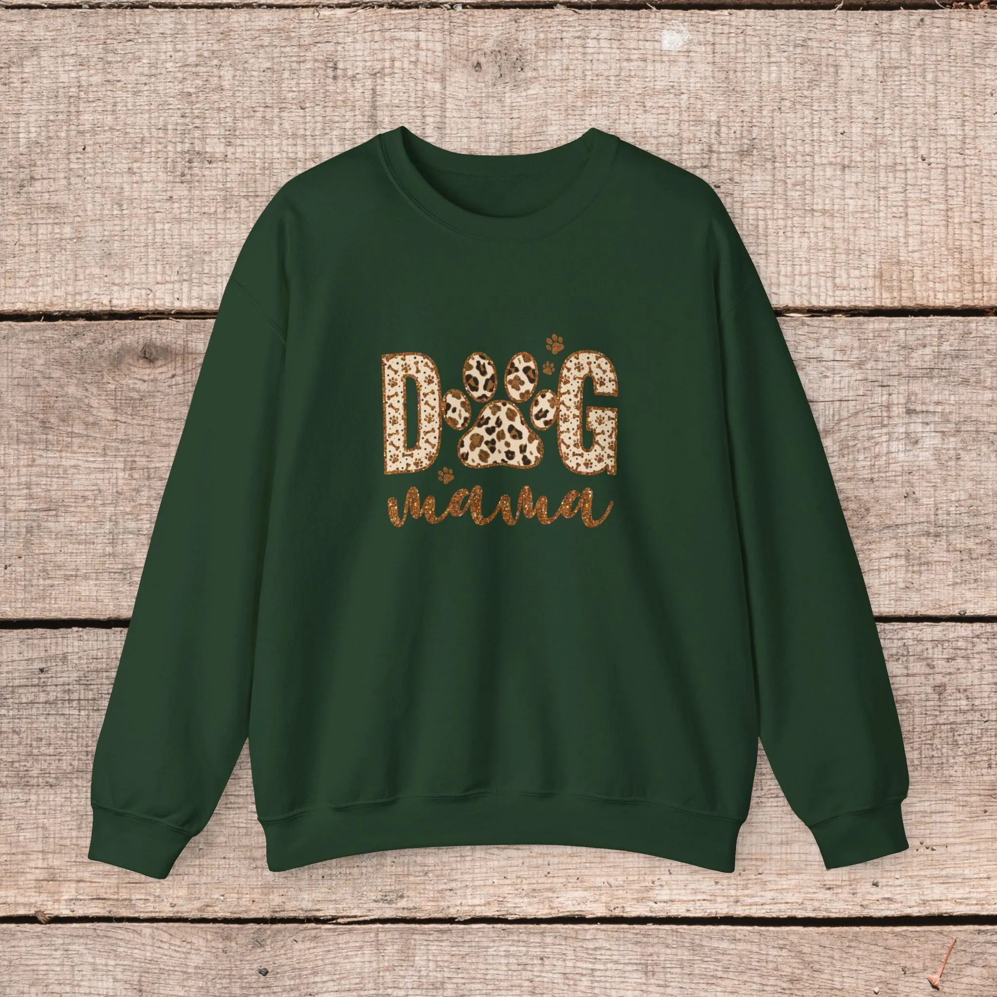 Fashionable Dog Mama Sweatshirt- Oversized Crewneck Sweatshirt for Dog Lovers, Pet Owner Gifts, Christmas Sweater, Gift for Her