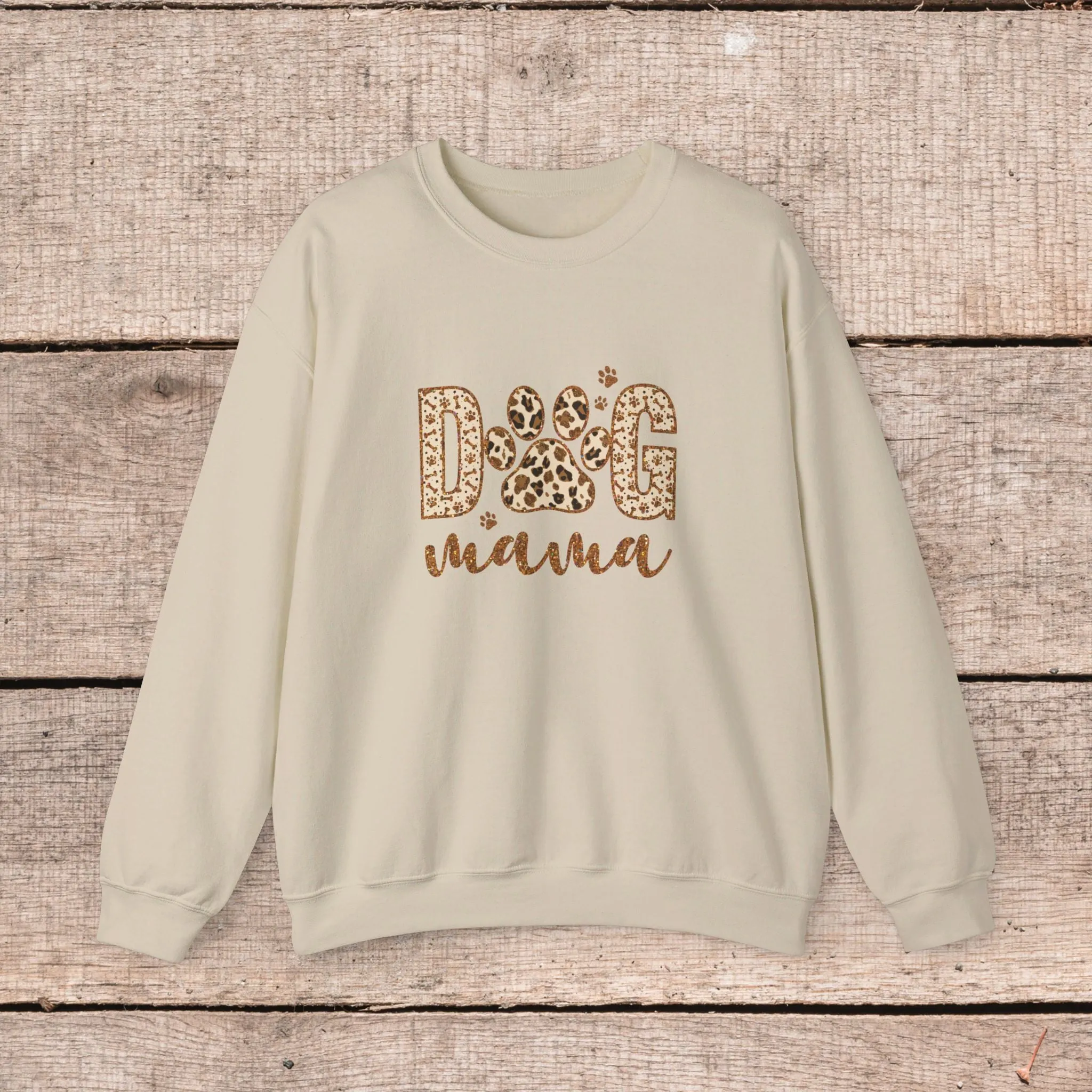 Fashionable Dog Mama Sweatshirt- Oversized Crewneck Sweatshirt for Dog Lovers, Pet Owner Gifts, Christmas Sweater, Gift for Her