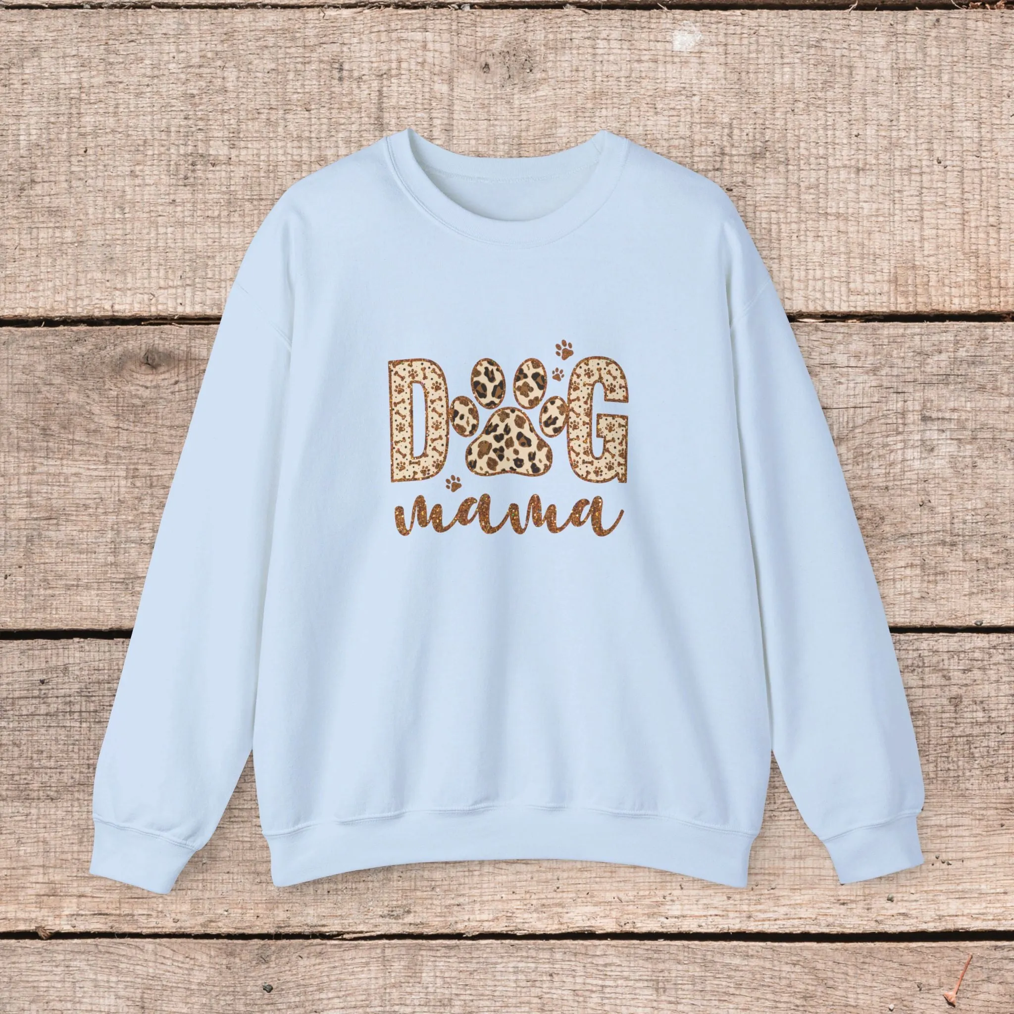 Fashionable Dog Mama Sweatshirt- Oversized Crewneck Sweatshirt for Dog Lovers, Pet Owner Gifts, Christmas Sweater, Gift for Her