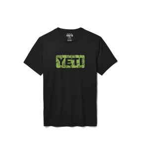 Floral Logo Badge Short Sleeve T-Shirt Black