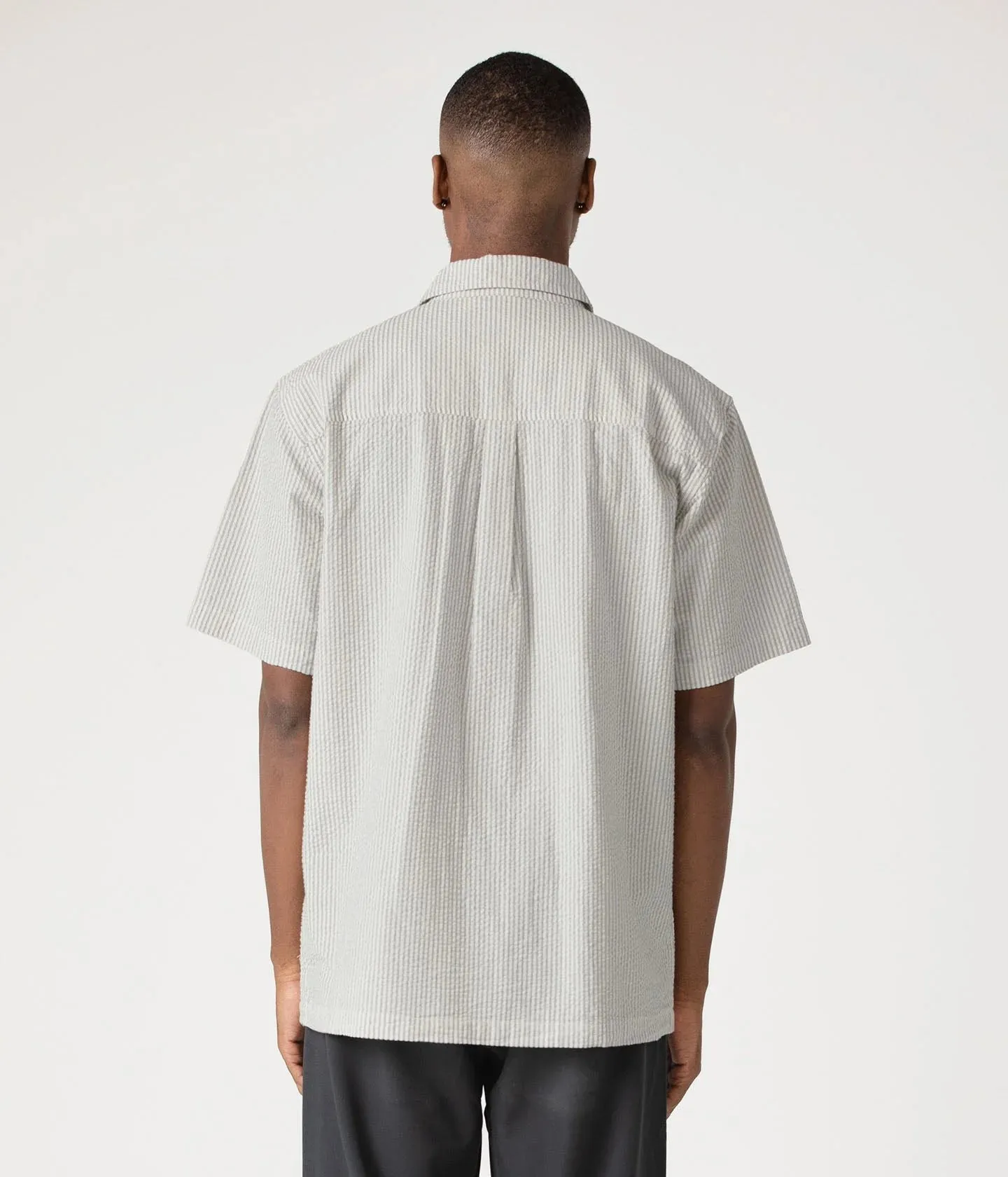 Former-  Broadcast Seersucker SS Shirt