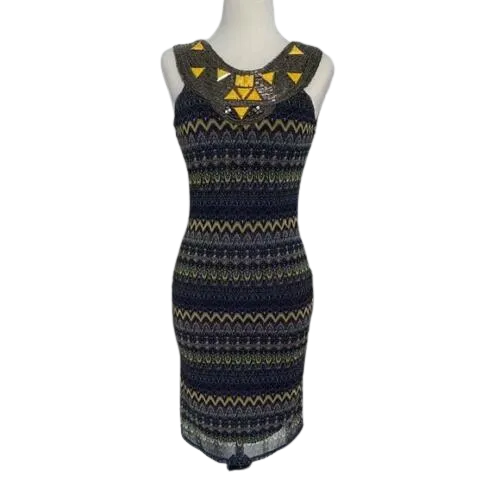 Francescas Collections Aztec Print Dress, Size Small
