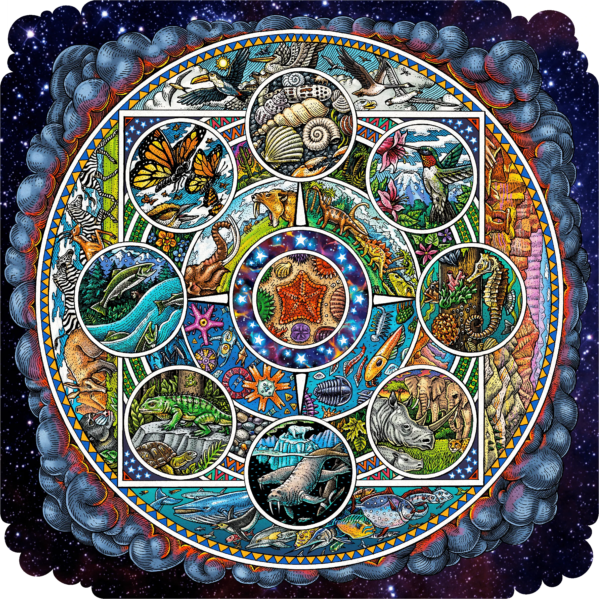 From the Tide Pools to the Stars (503 Piece Wooden Jigsaw Puzzle)
