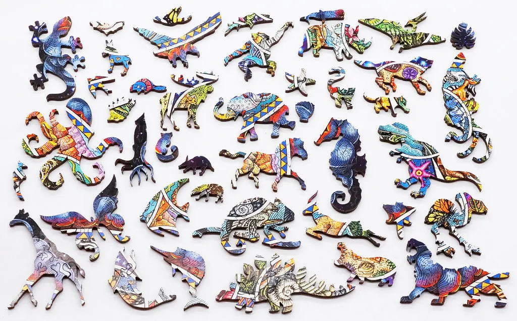From the Tide Pools to the Stars (503 Piece Wooden Jigsaw Puzzle)