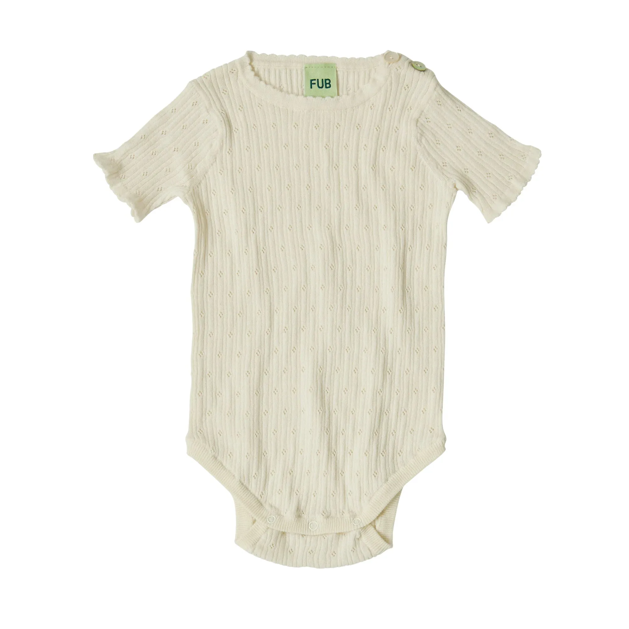 FUB Pointelle Bodysuit   Flower Bloomer Set
