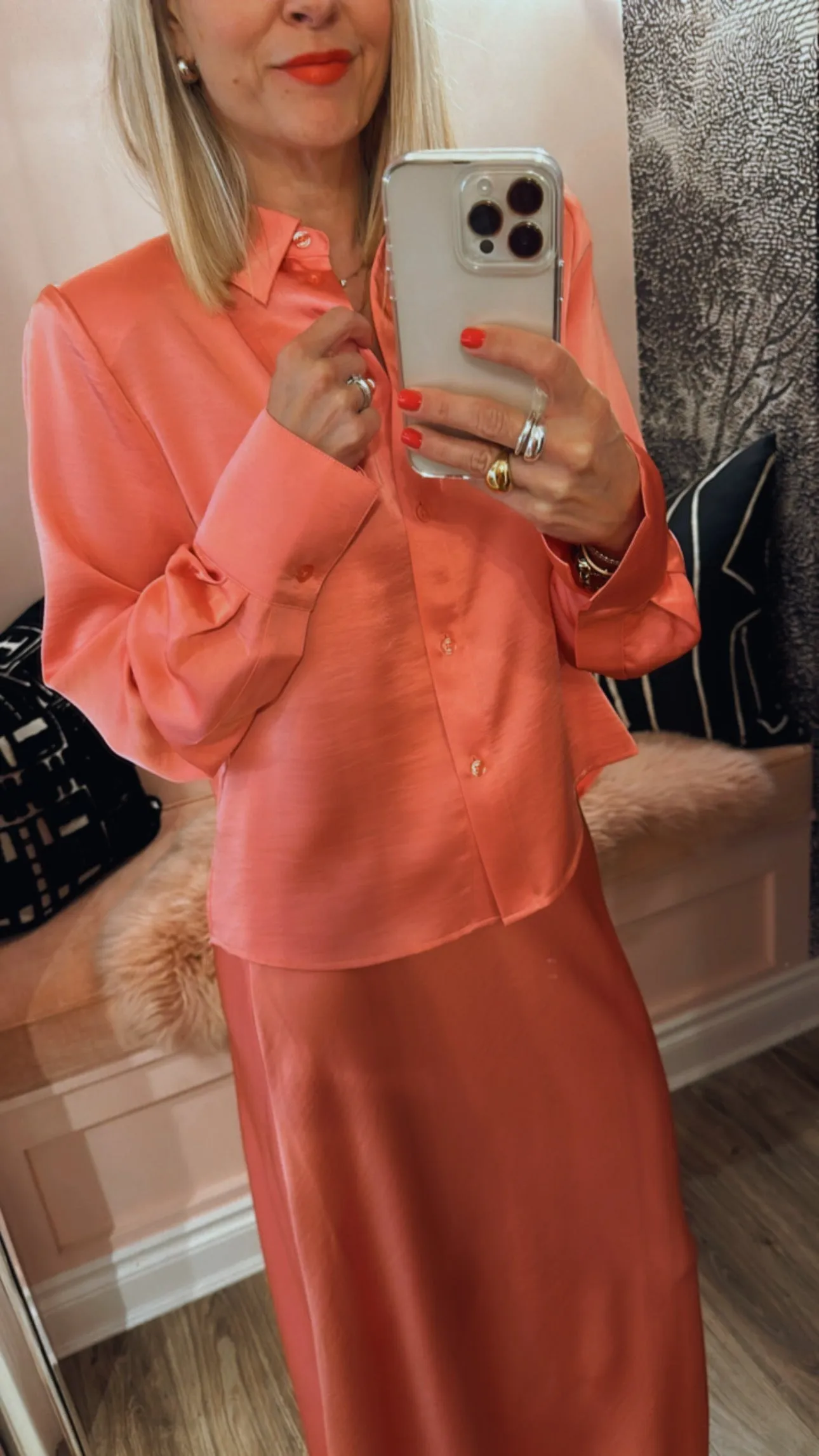 'Genvieve' Satin Shirt