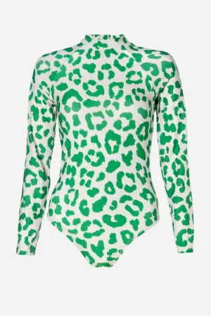 Green Leopard | Women's Bodysuit