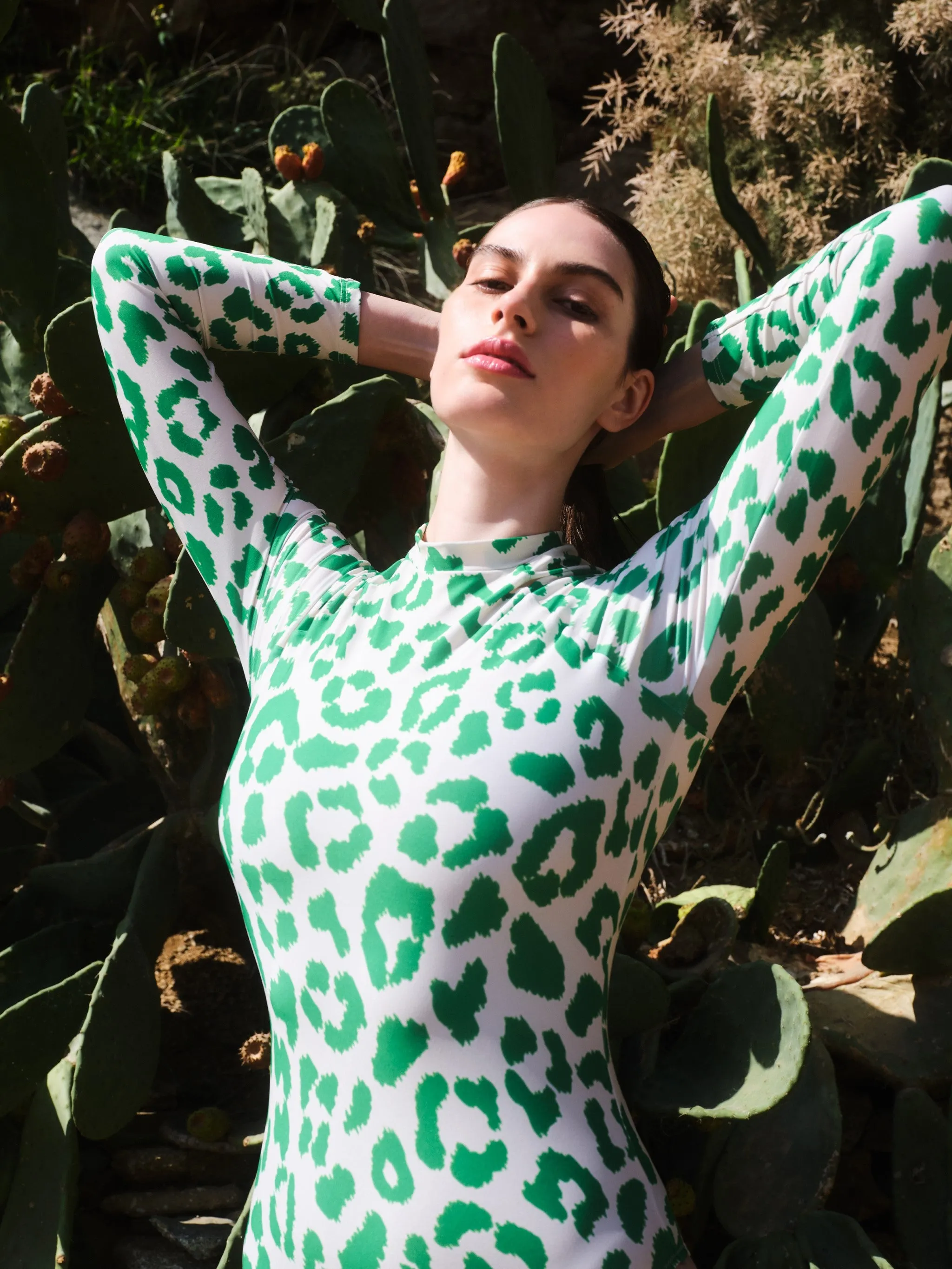 Green Leopard | Women's Bodysuit