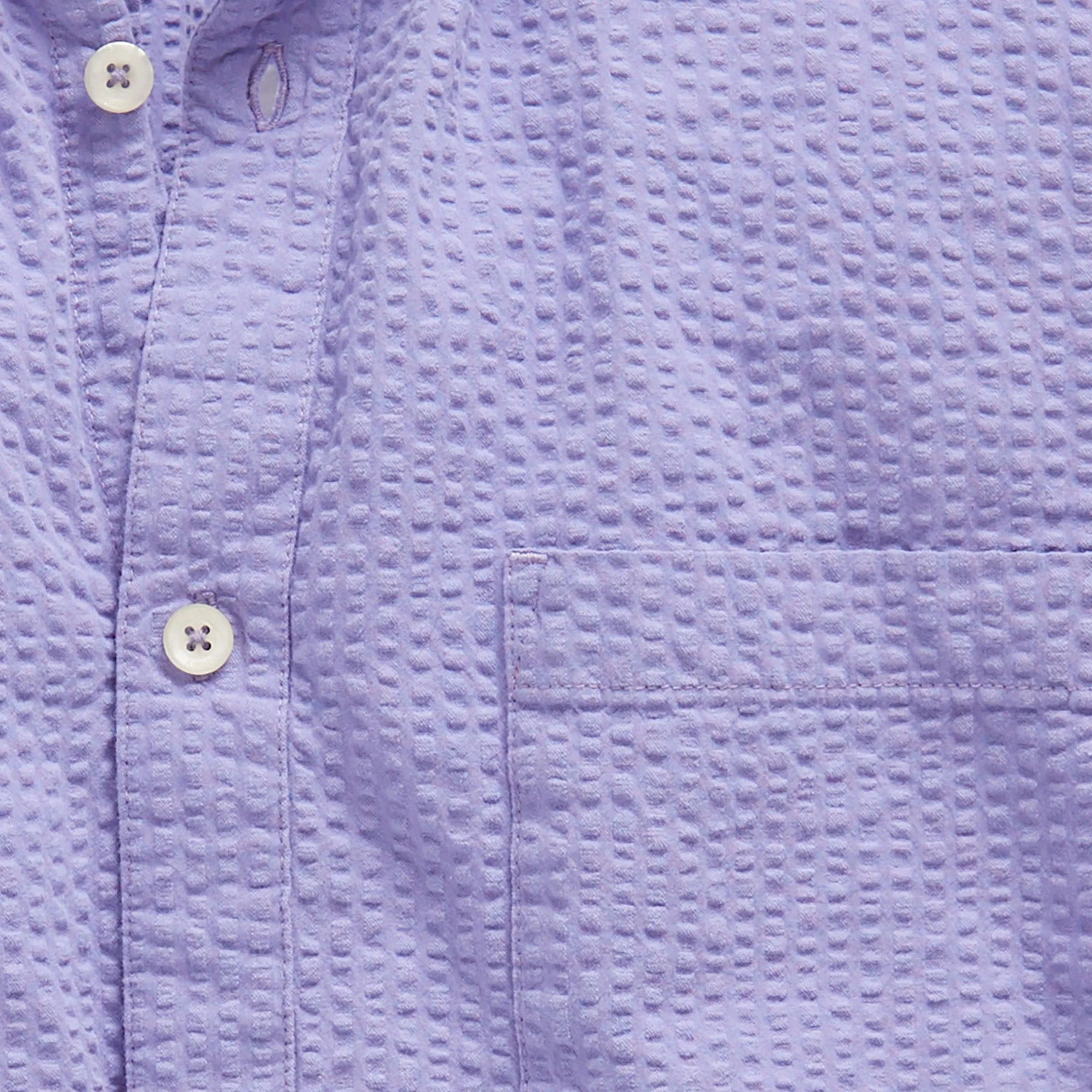 Gregale Long-Sleeve Solid Seersucker Shirt