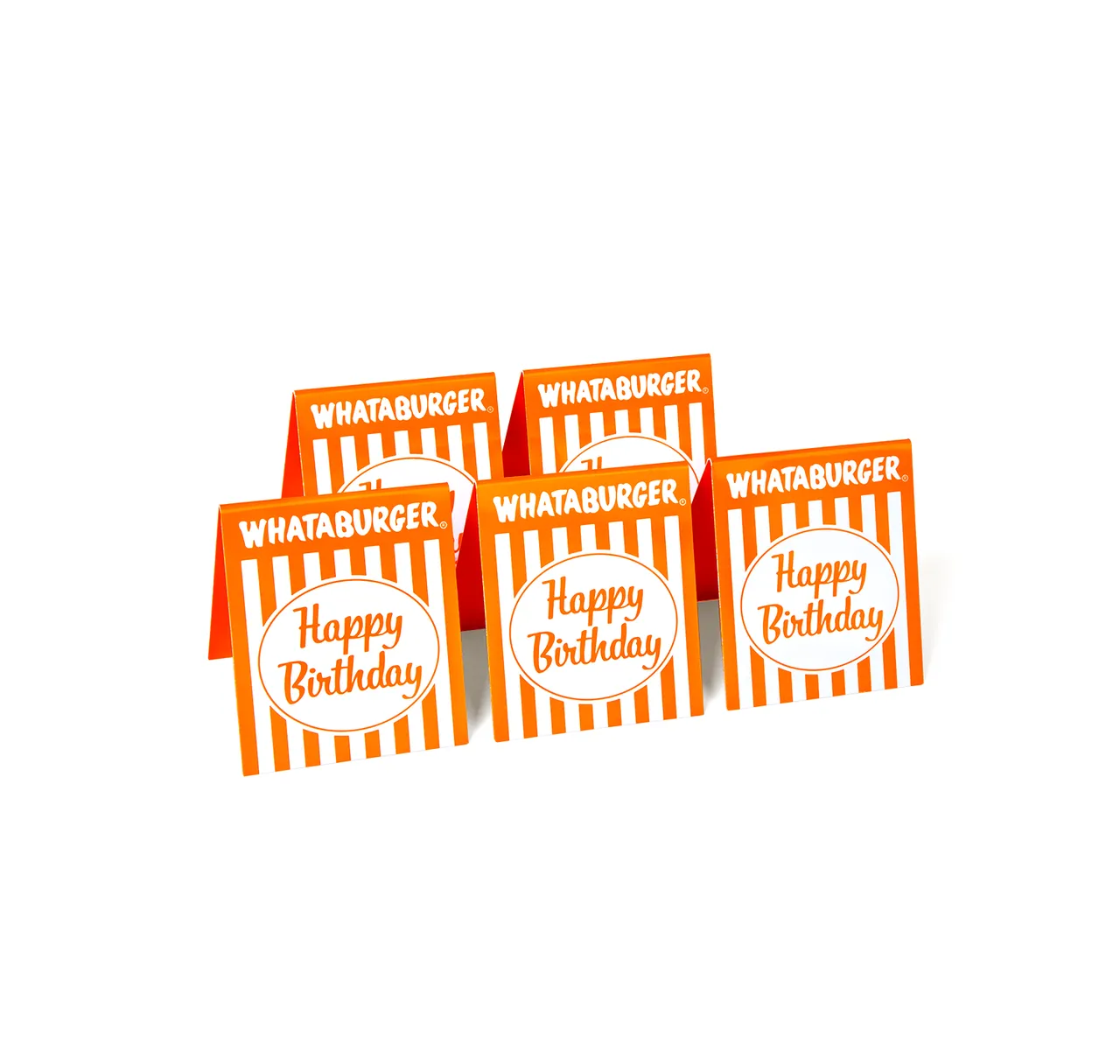 Happy Birthday Table Tent (Set of 5)