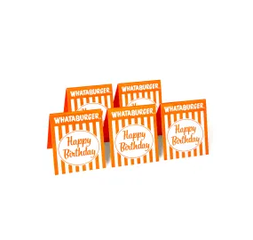 Happy Birthday Table Tent (Set of 5)
