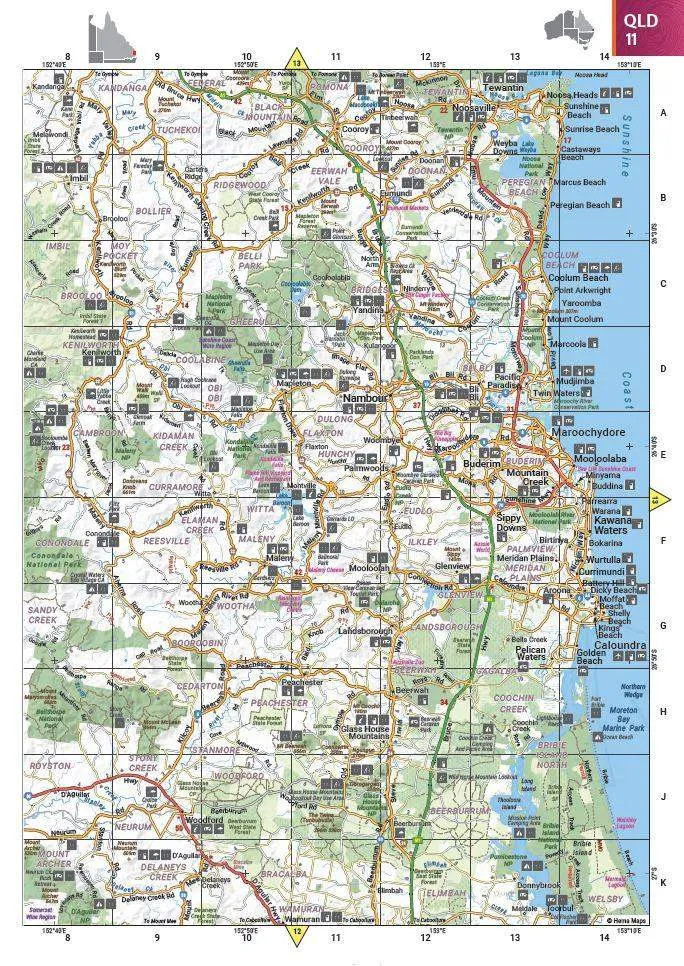 Hema Australia Road & 4WD Easy Read Atlas