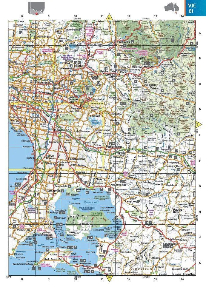 Hema Australia Road & 4WD Easy Read Atlas