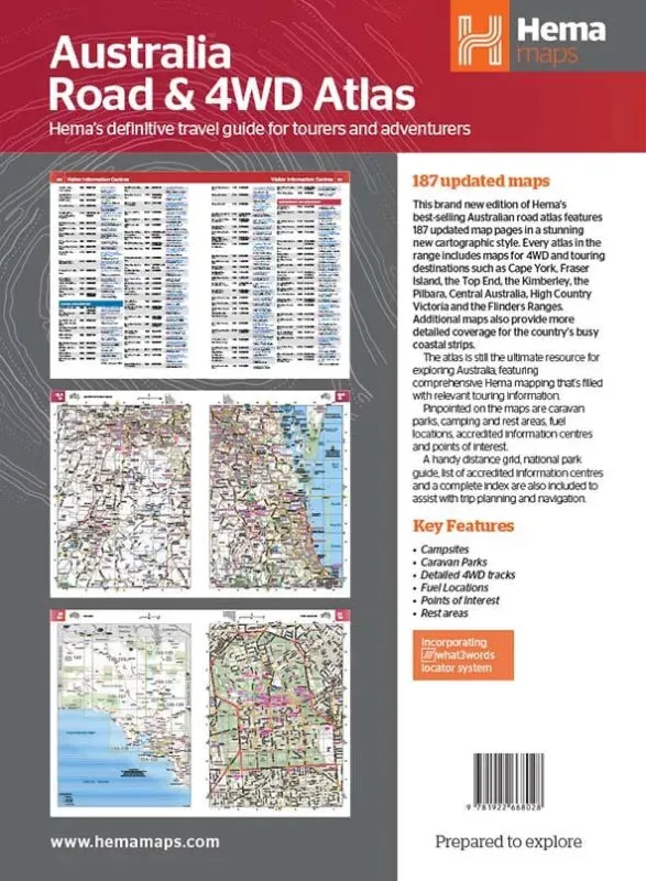 Hema Australia Road and 4WD Easy Read Atlas | 292 x 397mm