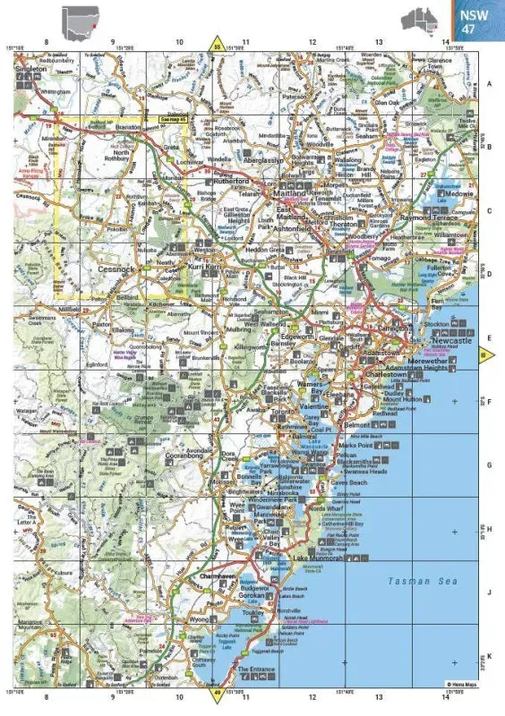 Hema Australia Road and 4WD Easy Read Atlas | 292 x 397mm