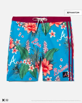 Hurley X 47 Atlanta Braves Phantom Tailgate Tropics Boardshorts 18"