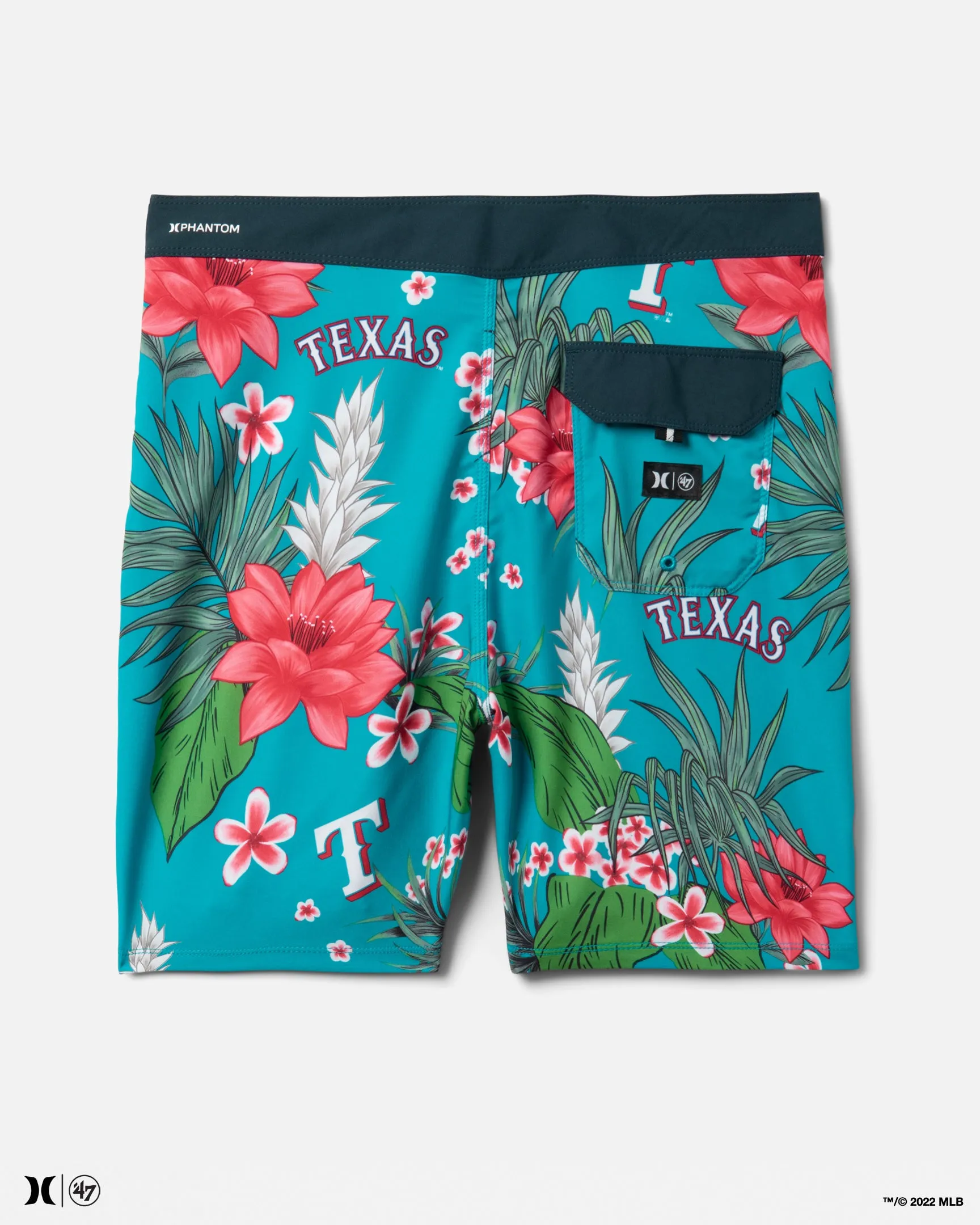 Hurley X 47 Texas Rangers Phantom Tailgate Tropics Boardshorts 18"