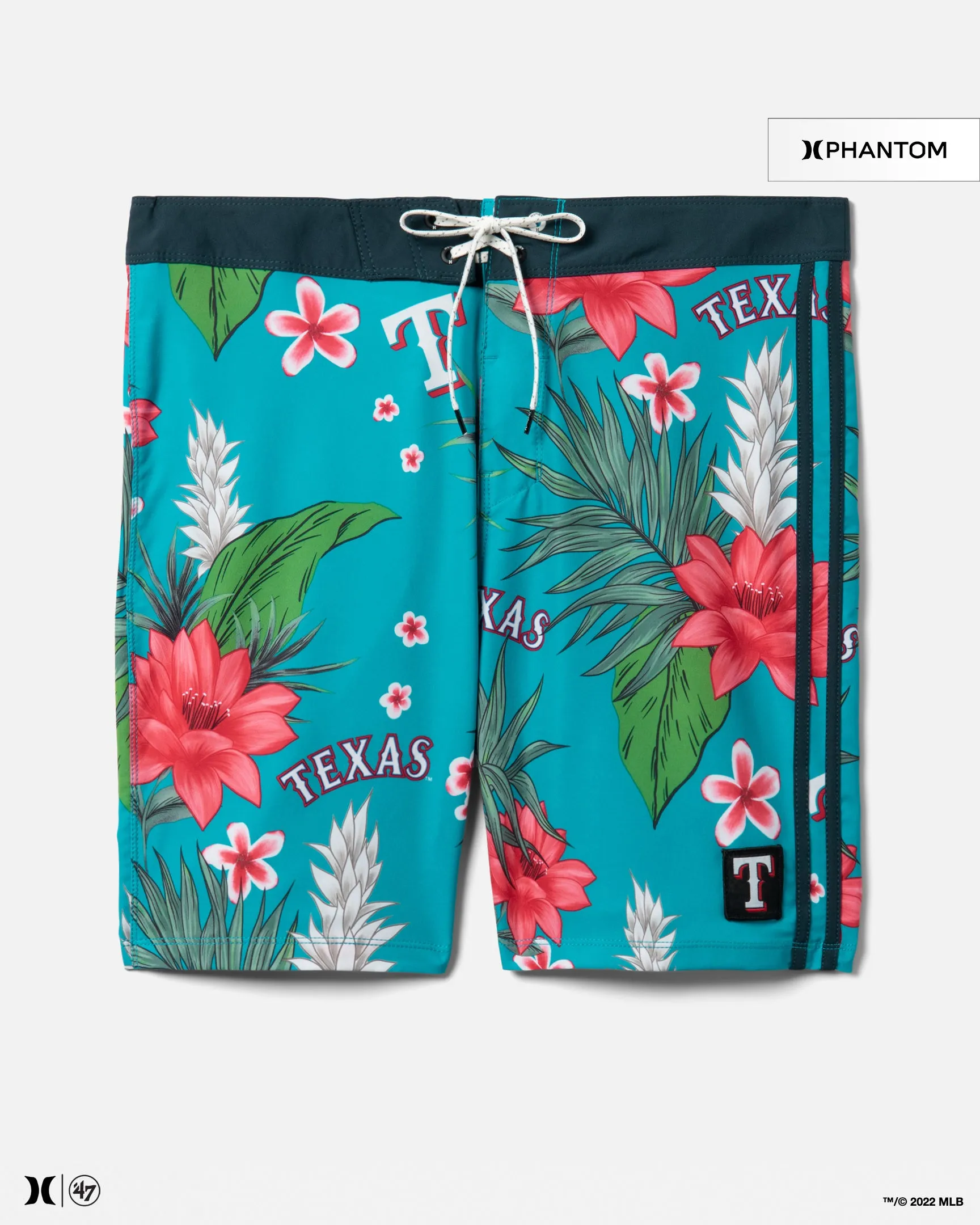 Hurley X 47 Texas Rangers Phantom Tailgate Tropics Boardshorts 18"