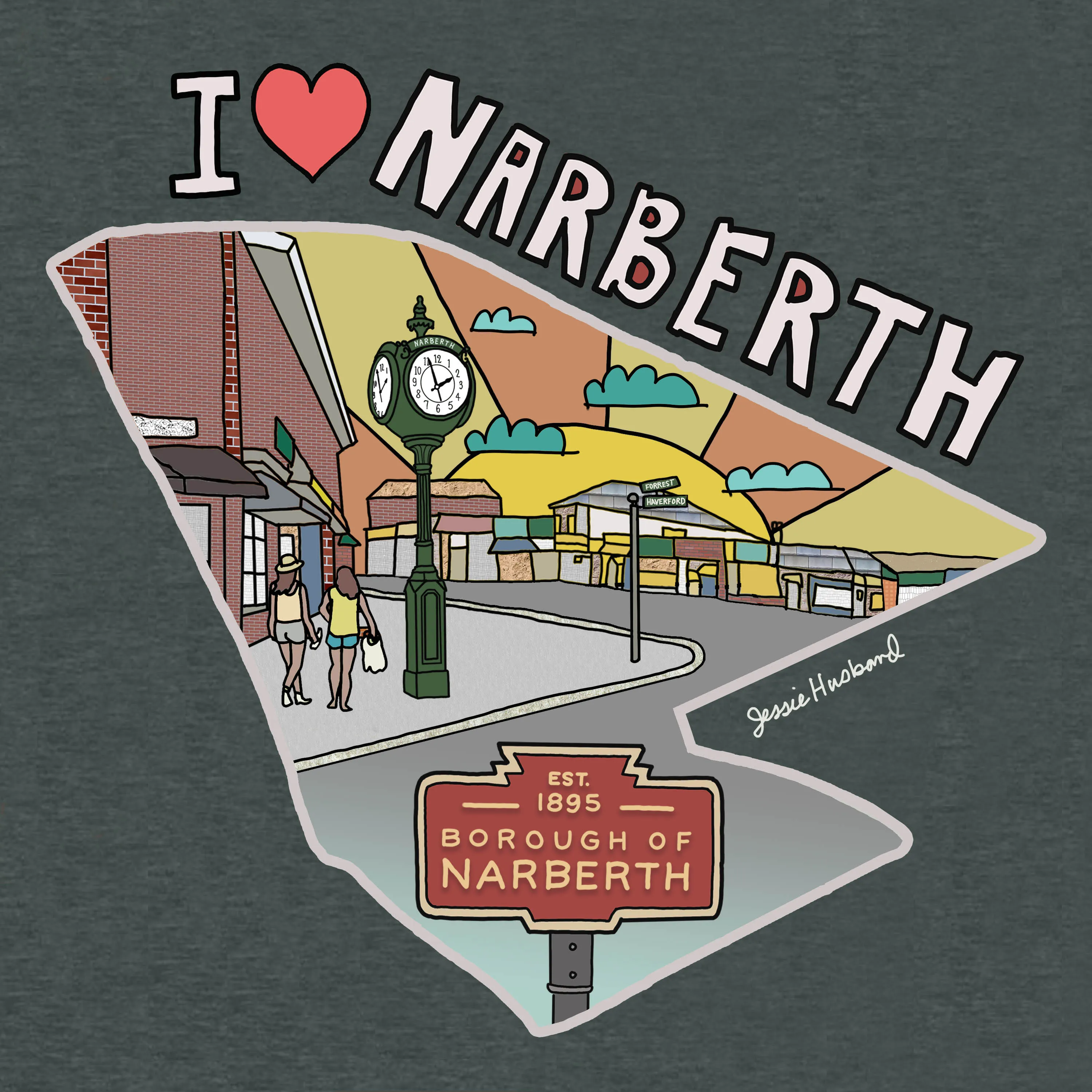 I Love Narberth Hoodie