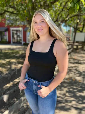 Keep The Light On Black Bodysuit