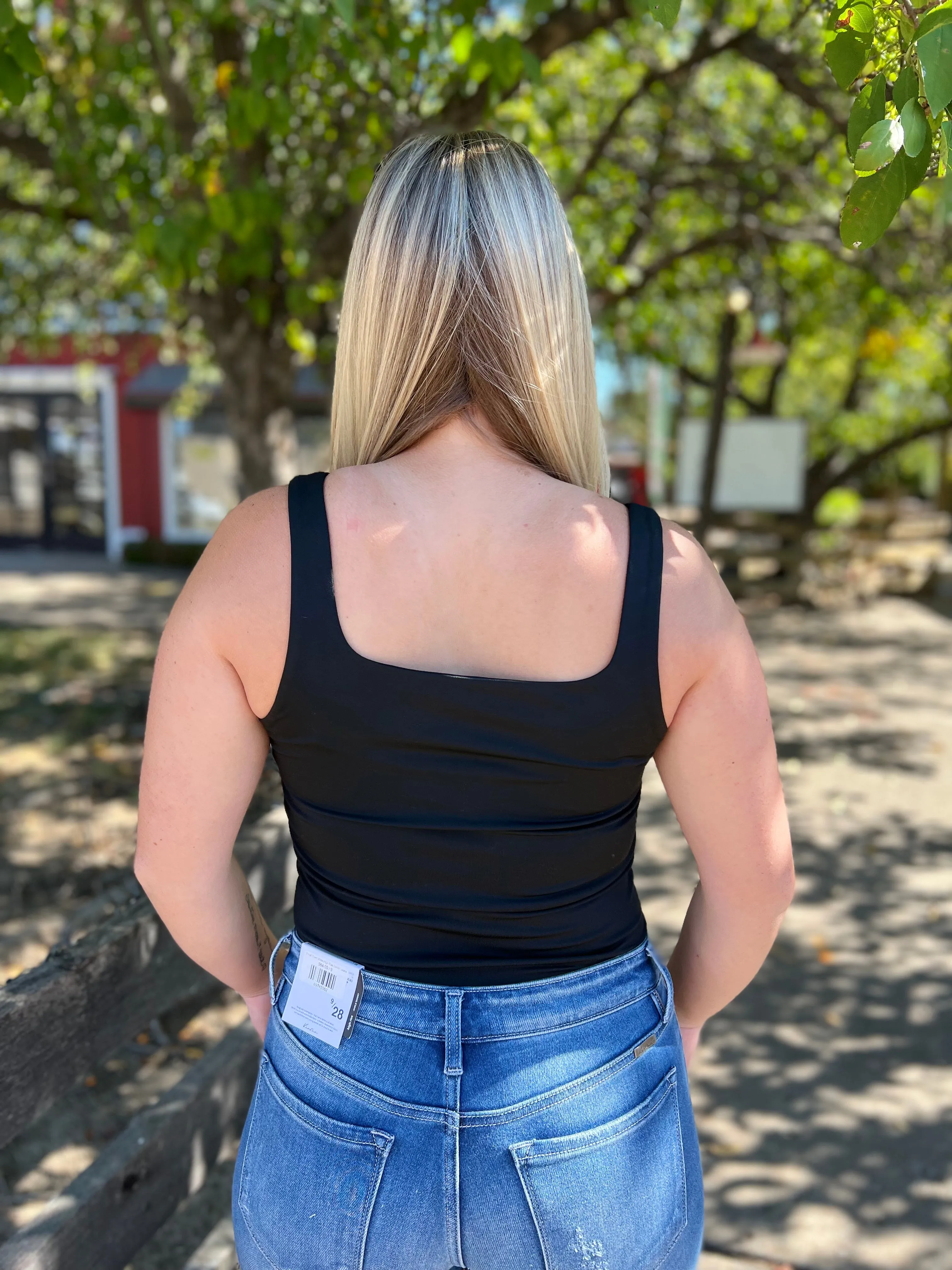 Keep The Light On Black Bodysuit