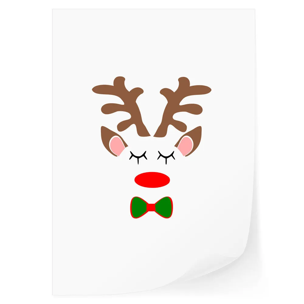 Kids Christams Reindeer DTF Transfer
