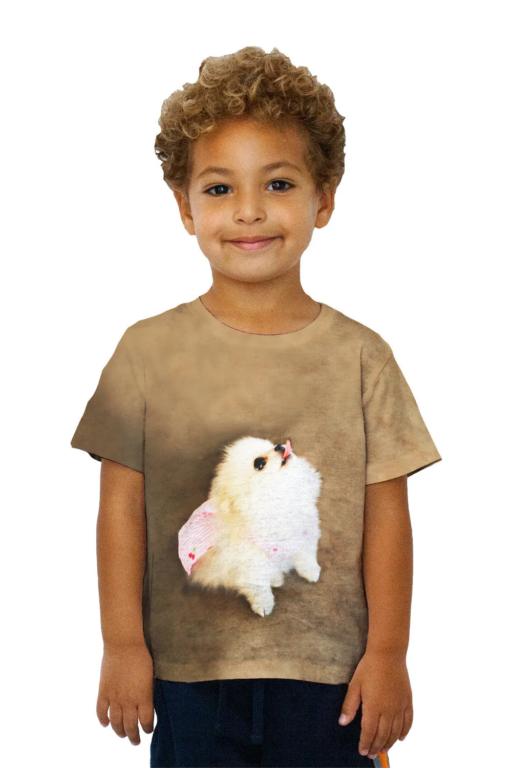 Kids Pomeranian Cherry Cape Superhero