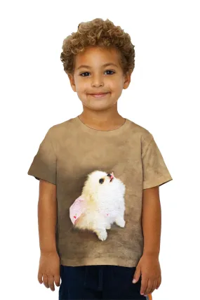 Kids Pomeranian Cherry Cape Superhero