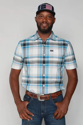 Kimes Ranch Men's Grande Plaid Blue Shirt
