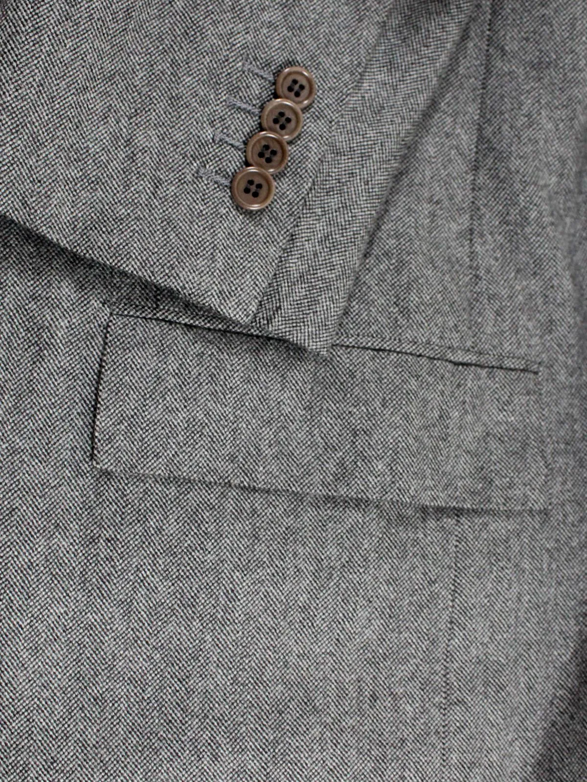 Kiton Cashmere Sport Coat Gray Herringbone - EUR 56/ US 44 R REDUCED SALE