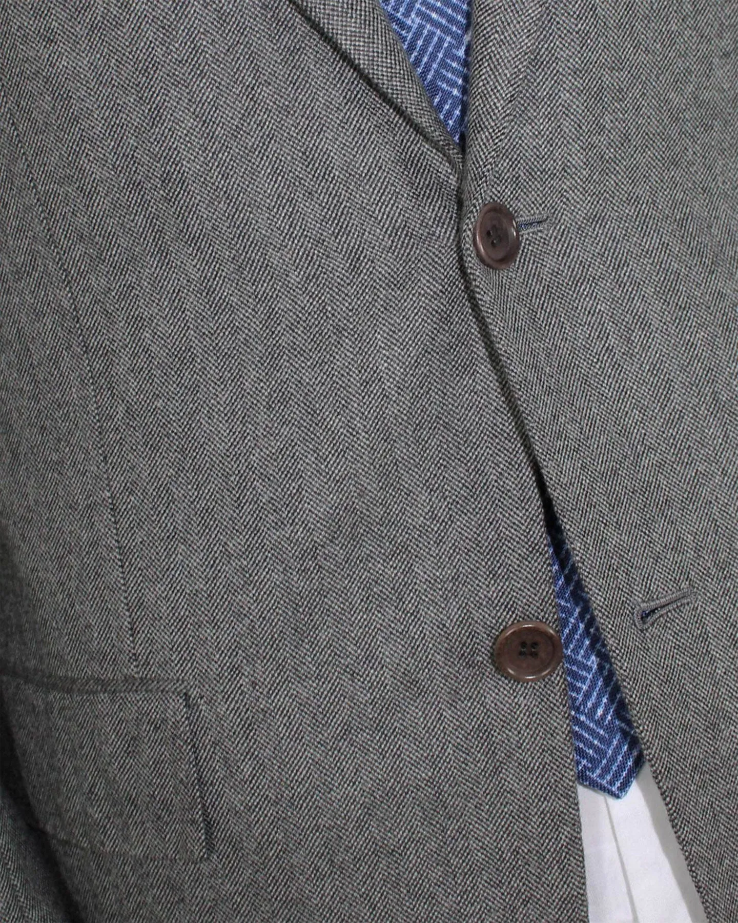 Kiton Cashmere Sport Coat Gray Herringbone - EUR 56/ US 44 R REDUCED SALE