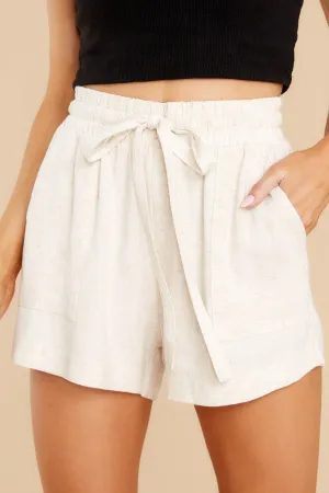 Let's Meet Up Natural Shorts