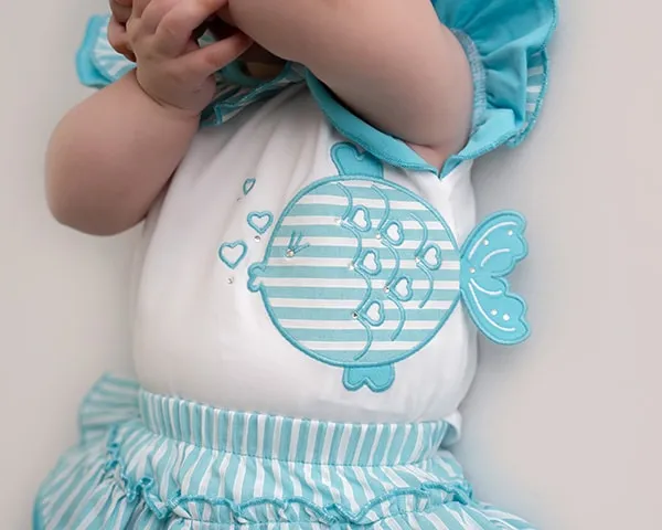 Little A 'Little Fish' Top and Pants set, Khloe