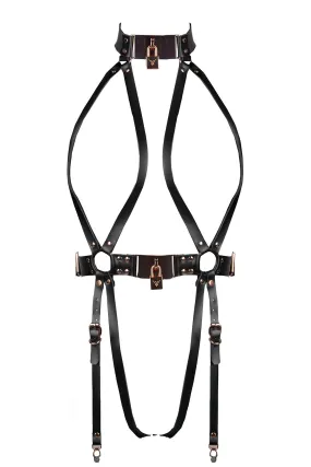 Lock Leather Body Harness