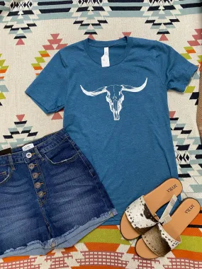 'Long Horn Bull' Unisex T-Shirt