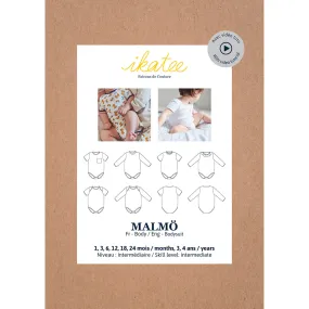 MALMÖ Bodysuit - Unisex 1M-4Y - Paper Sewing Pattern